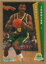 1992-93 Fleer Base Set Eddie Johnson #211 card