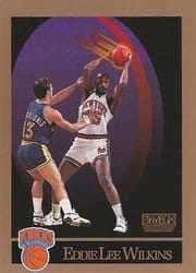1990-91 SkyBox Base Set Eddie Lee Wilkins #196 card