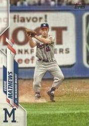 2020 Topps Base Set Eddie Mathews #482b card