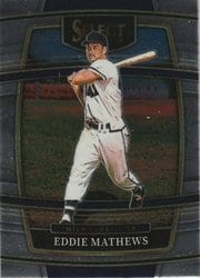 2022 Panini Select Base Set Eddie Mathews #87 card