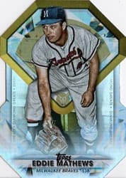 2022 Topps Update Diamond Greats Die-Cuts Eddie Mathews #DGDC-62 card