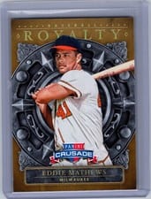 2024 Panini Crusade Baseball Royalty Eddie Mathews #7 card