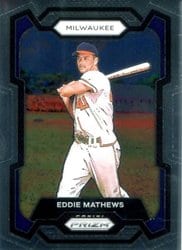 2024 Panini Prizm Base Set Eddie Mathews #57 card