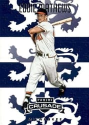 2025 Panini Crusade Base Set Eddie Mathews #65 card