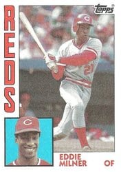 1984 Topps Base Set Eddie Milner #34 card