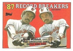 1988 Topps Base Set Eddie Murray #4 card