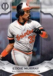 2019 Topps Tribute Base Set Eddie Murray #9 card