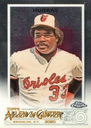 2020 Topps Allen & Ginter Chrome Base Set Eddie Murray #57 card