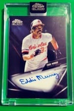 2021 Topps Chrome Black Autographs Eddie Murray #CBA-EM card