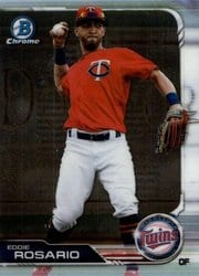 2019 Bowman Chrome Base Set Eddie Rosario #18 card