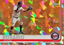 2019 Topps Chrome Sapphire Edition Base Set Eddie Rosario #258 card