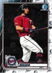 2020 Bowman Chrome Base Set Eddie Rosario #52 card