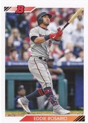2020 Bowman Heritage Base Set Eddie Rosario #49 card