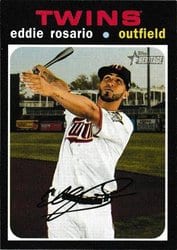 2020 Topps Heritage Base Set Eddie Rosario #432 card