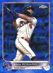 2022 Topps Chrome Sapphire Edition Base Set Eddie Rosario #153 card