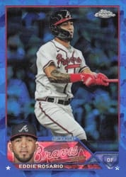 2023 Topps Chrome Update Sapphire Edition Base Set Eddie Rosario #USCS95 card
