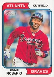 2023 Topps Heritage Base Set Eddie Rosario #506 card