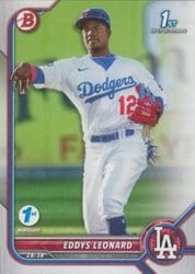 2022 Bowman 1st Edition Base Set Eddys Leonard #BPPF-57 card