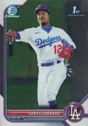 2022 Bowman Chrome Prospects Eddys Leonard #BCP-57 card