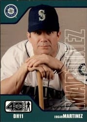 2002 Upper Deck 40-Man Base Set Edgar Martinez #165 card