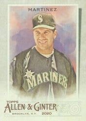 2020 Topps Allen & Ginter Base Set Edgar Martinez #33 card