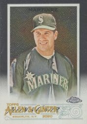 2020 Topps Allen & Ginter Chrome Base Set Edgar Martinez #33 card