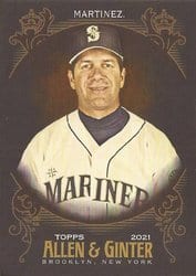 2021 Topps Allen & Ginter X Base Set Edgar Martinez #311 card