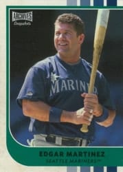 2021 Topps Archives Snapshots Base Set Edgar Martinez #46 card