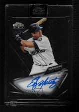 2021 Topps Chrome Black Autographs Edgar Martinez #CBA-EMA card