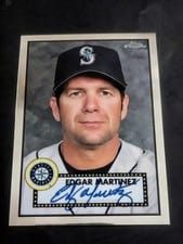 2021 Topps Chrome Platinum Anniversary Autographs Edgar Martinez #PA-EMR card