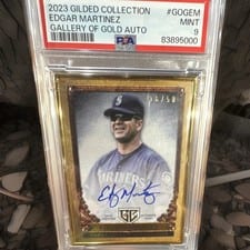2023 Topps Gilded Collection Gallery of Gold Autographs Edgar Martinez #GOG-EM card