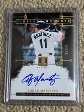 2024 Panini Impeccable Timeless Moments Signatures Edgar Martinez #TMS-EM card