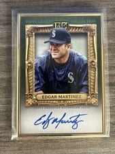 2024 Topps Gilded Collection Gold Frame Hall of Famers Autographs Edgar Martinez #HAFA-EM card