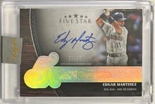 2025 Topps Five Star Five Time Signatures Edgar Martinez #FTS-EM card