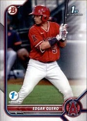 2022 Bowman 1st Edition Base Set Edgar Quero #BPPF-123 card