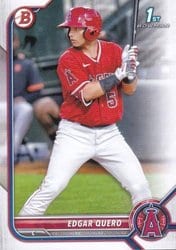 2022 Bowman Prospects Edgar Quero #BP-123 card