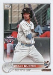 2022 Topps Pro Debut Base Set Edgar Quero #PD-162 card