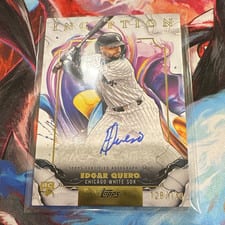2025 Topps Inception Rookie & Emerging Stars Autographs Edgar Quero #RESA-EQ card