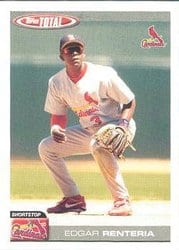 2004 Topps Total Base Set Edgar Renteria #410 card