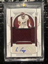 Edgerrin Cooper 2024 Panini National Treasures Collegiate College Materials Signatures card