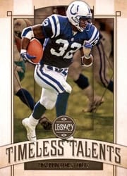 2019 Panini Legacy Timeless Talents Edgerrin James #TT-EJ card