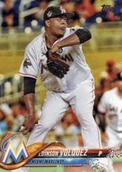 2018 Topps Base Set Edinson Volquez #22 card