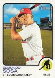 2022 Topps Heritage Base Set Edmundo Sosa #141 card