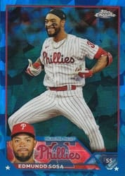 2023 Topps Chrome Update Sapphire Edition Base Set Edmundo Sosa #USCS2 card