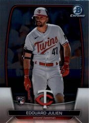 2023 Bowman Chrome Base Set Edouard Julien #1 card