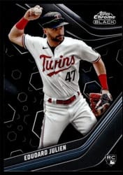 2023 Topps Chrome Black Base Set Edouard Julien #96 card