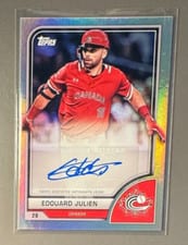 2023 Topps World Baseball Classic Autographs Edouard Julien #AV-EJU card