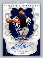 2024 Panini Crusade Apprentice Signatures Edouard Julien #AS-EJN card
