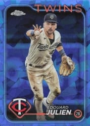2024 Topps Chrome Sapphire Edition Base Set Edouard Julien #596 card
