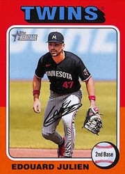 2024 Topps Heritage Base Set Edouard Julien #32 card